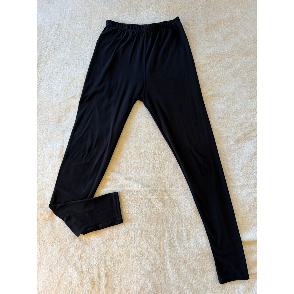 Bluensquar Womens Black High Stretch Elastic Waist Leggings One Size